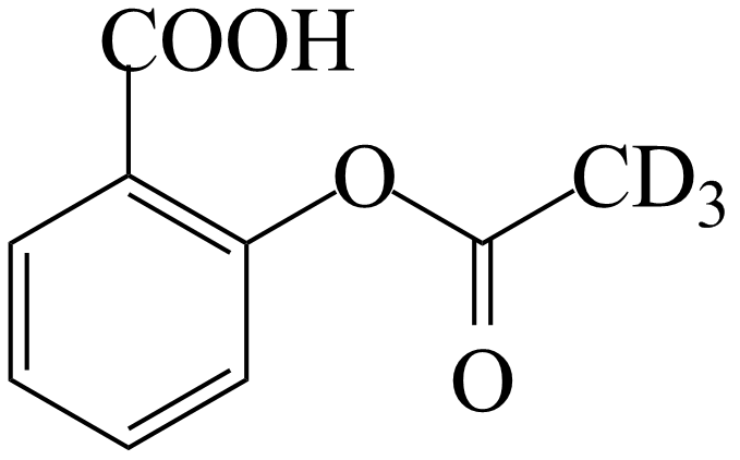 邻乙酰水杨酸-D3，同位素标记示踪(图1)